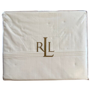 Ralph Lauren KING Flat Sheet Addison Opaline 112 x 102 NOS Factory Sealed New